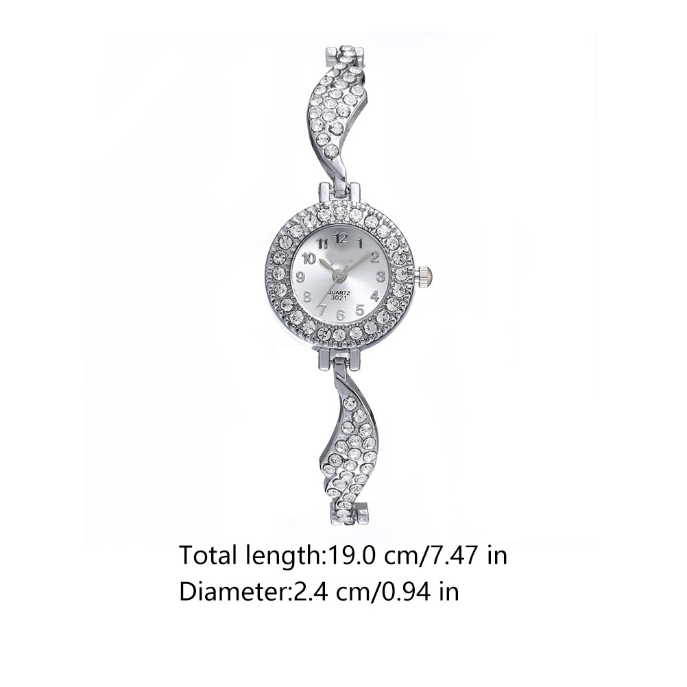 1Pcs Rhinestone Wing Design Wo - Luxury Watch Gift For Her 评论和价格