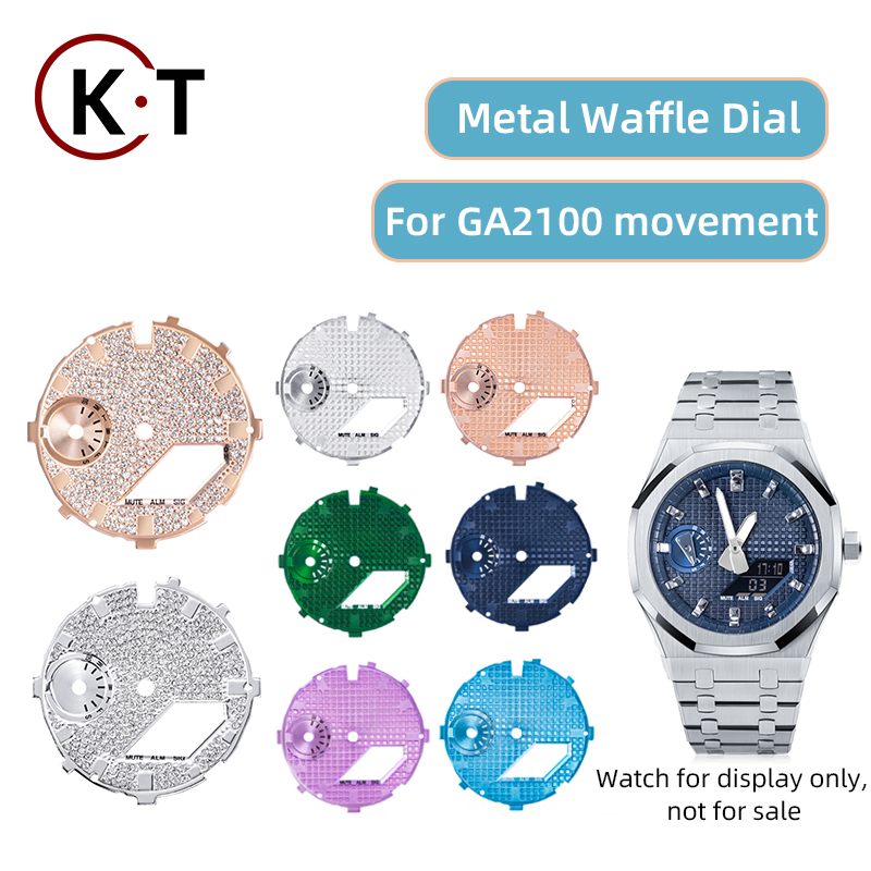 Casiok Waffle Face dial mod Wa - Casio Watch G-Shock Ga-2100 评论和价格