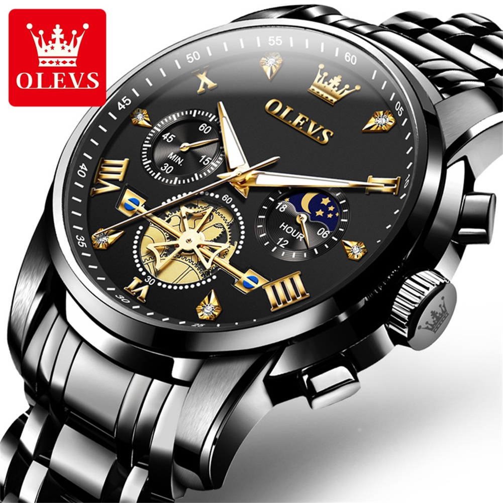 OLEVS Brand New Luxury Chronog - Luxury Watch Magazine 评论和价格