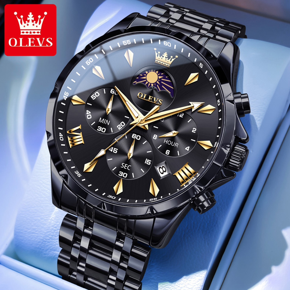 OLEVS 3653 Brand Moon Phase Ca - Luxury Watch Magazine 评论和价格