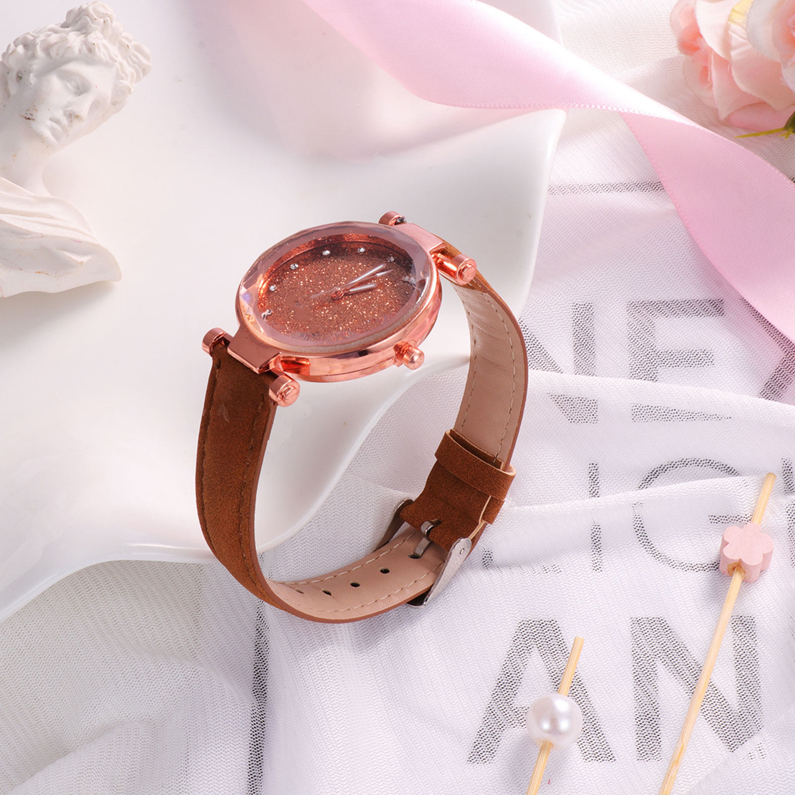 2Pcs Women Quartz Watch Design - Luxury Watch Gift For Her 评论和价格