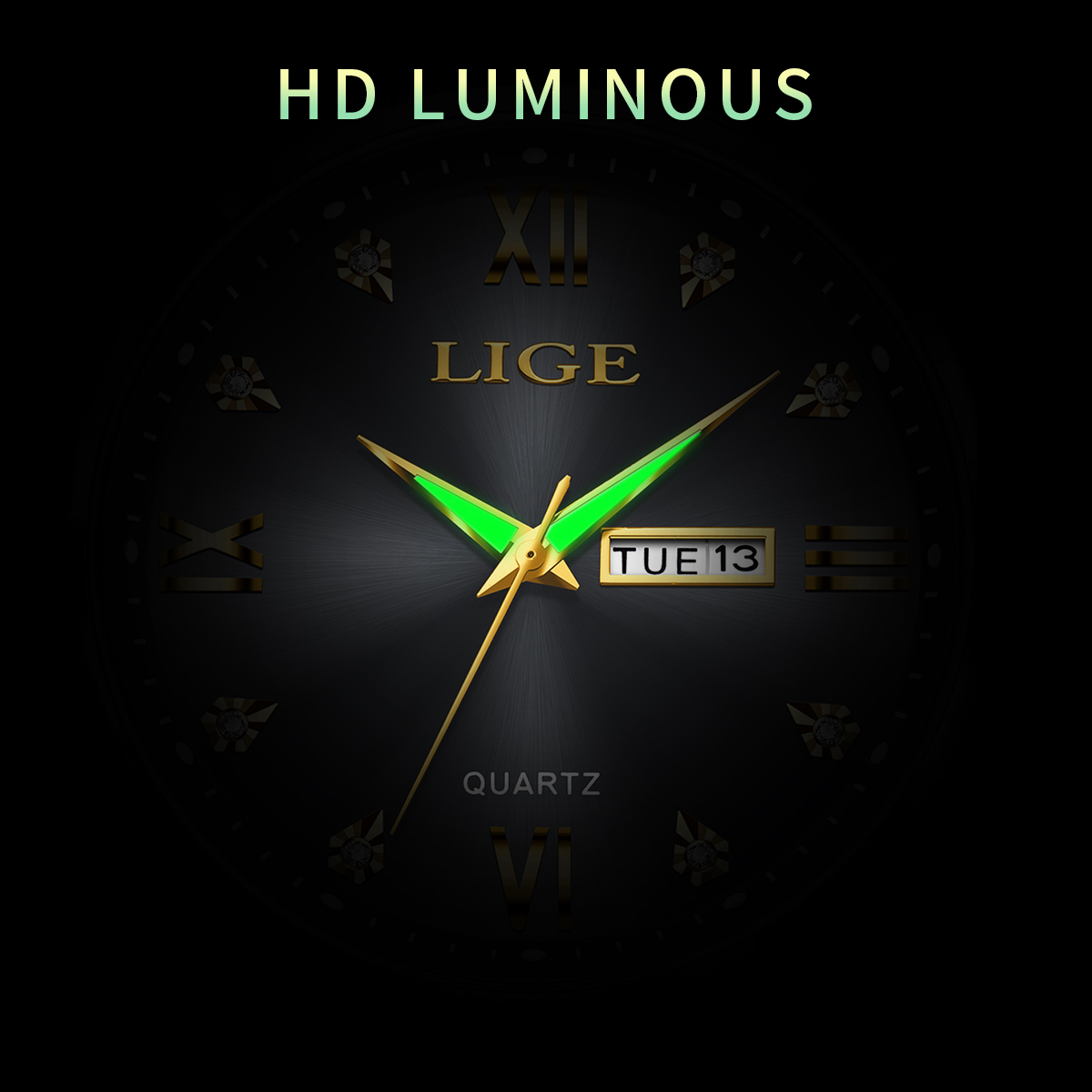 LIGE New Men's Luxury Watch Bu - Luxury Watch Top 10 评论和价格