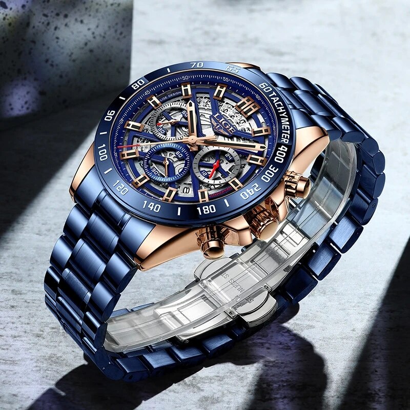 LIGE 2024 New Men Watch Top Br - Luxury Watch Magazine 评论和价格