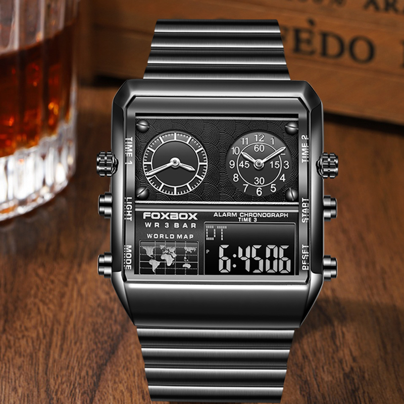 FOXBOX Mens Watches Brand Luxu - Luxury Watch Magazine 评论和价格