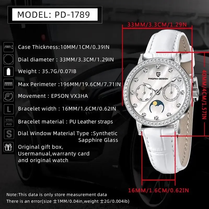 PAGANI DESIGN PD1789 Women's Q - Luxury Watch Top 10 评论和价格