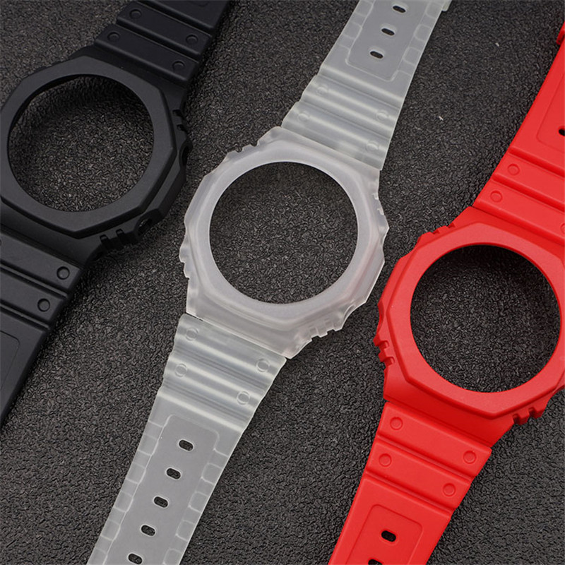 Resin Strap + Case For Casio G - Casio Watch G-Shock Ga-2100 评论和价格