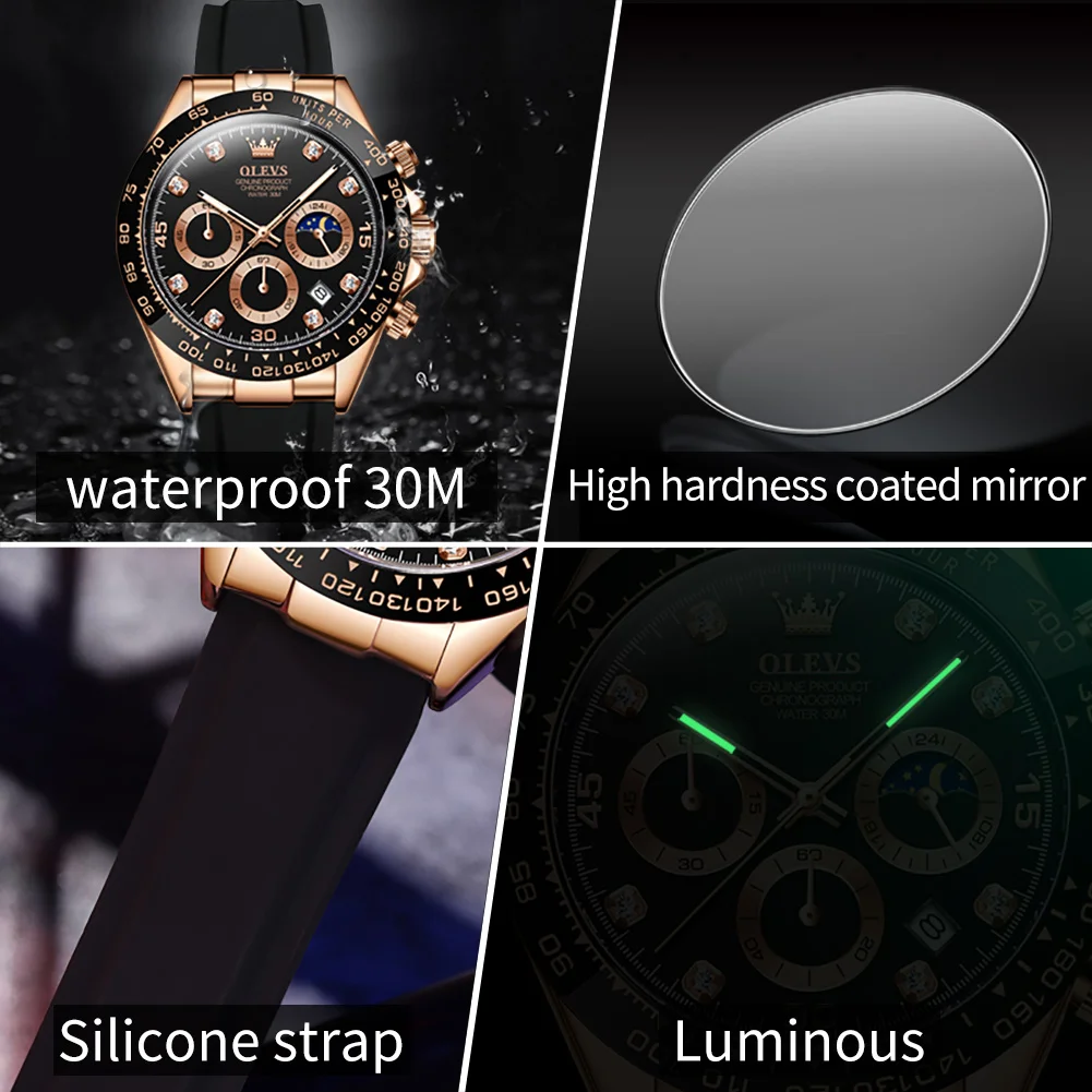 OLEVS 2875 Men's Watches Chron - Luxury Watch Magazine 评论和价格